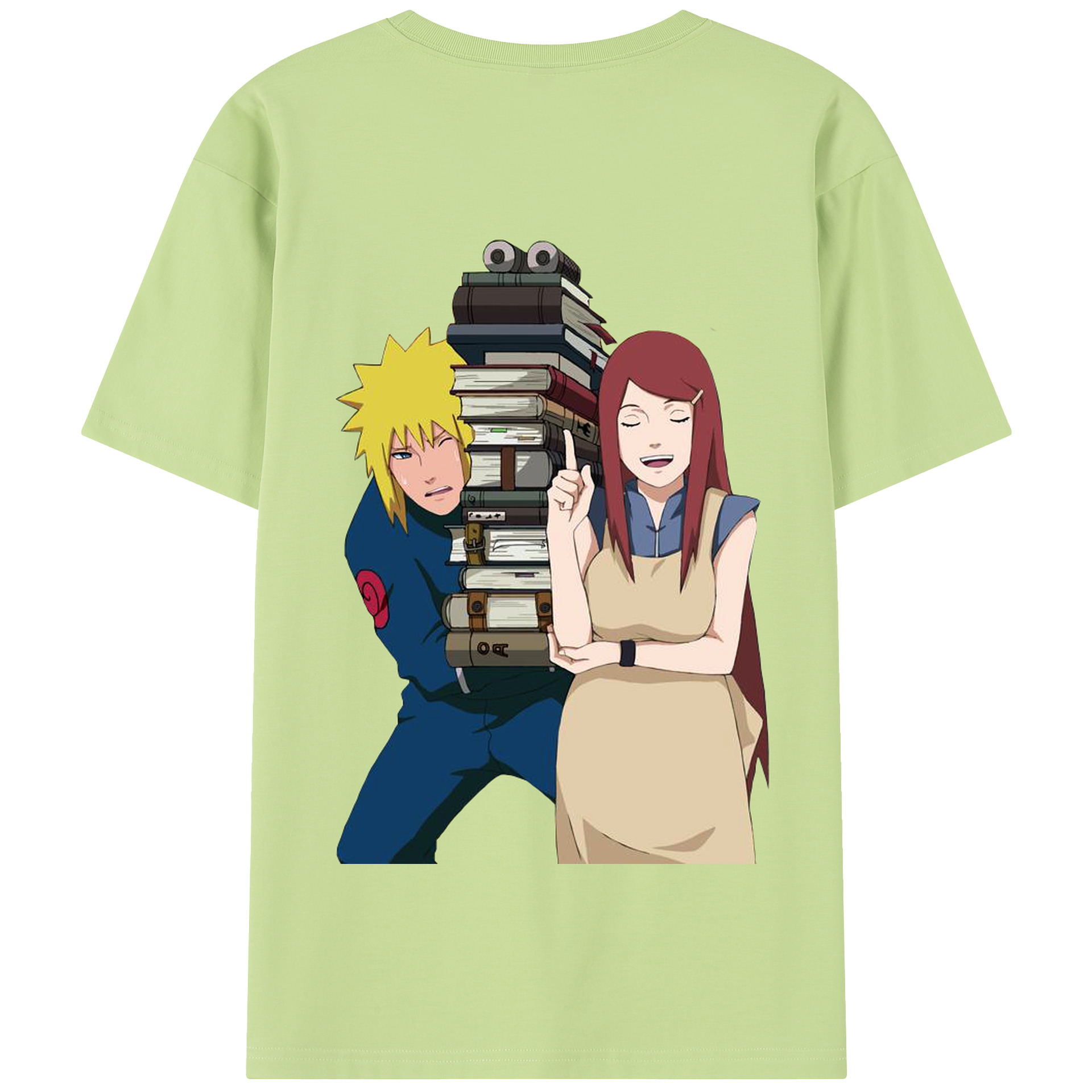 （画像用） NARUTO -ナルト- 波風 ミナト Namikaze Minato 綿100％半袖Tシャツ（背面プリント）